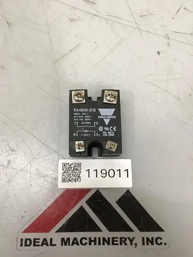 Used CARLO GAVAZZI RA4850-D12 Relays & Switches Michigan US | Ideal Machinery #570948