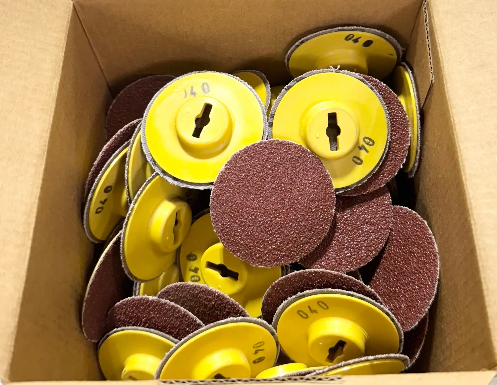 Klingspor 2" Quick Change Sanding Discs QDC Style 40 Grit Aluminum Oxide 100 Pack