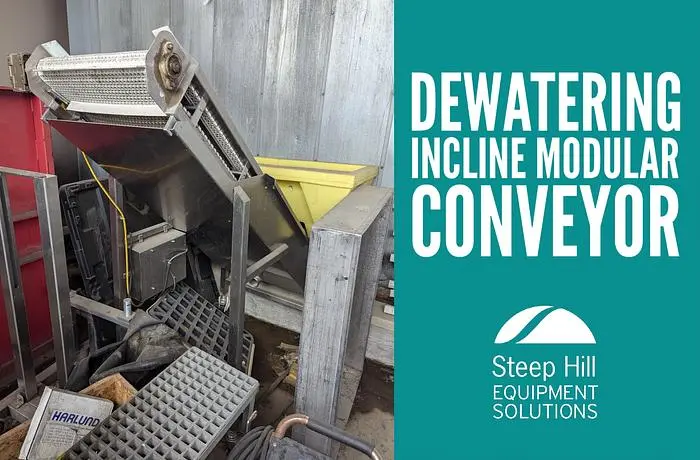 Dewatering Incline Modular Conveyor