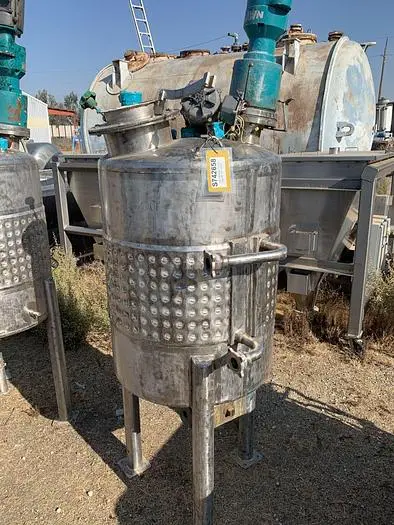 Tank, 100 Gallon, S/st, Jkt, Agit, 28" x 32", DT/DB, #S742658