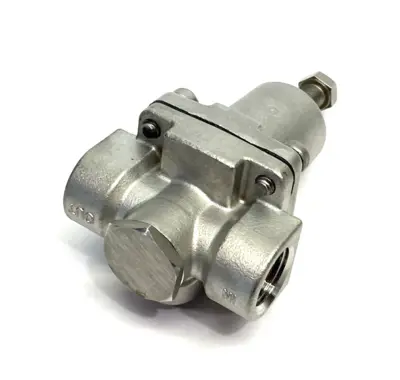 New | in-Stock WATTS SS 3-WAY SMALL WATER PRESSURE REGULATOR, NPTF, 3-50PSI Air Pressure Regulators | Maverick Industrial Sales #1100117