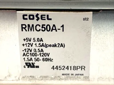 USED COSEL POWER SUPPLY 5V 5A 100-120VAC