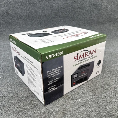 New | in-Stock Simran VSR-1500 Voltage Regulators California US | Davliegogo LLC #1708047
