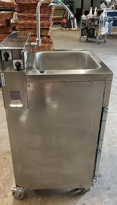 Hot and cold water -portable hand sink