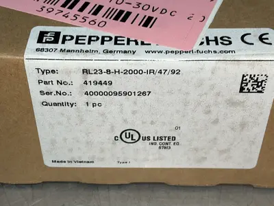 Used PEPPERL + FUCHS RL238H2000IR/47/92 Photoelectric Sensors Ohio US | HGR 24 #1515757