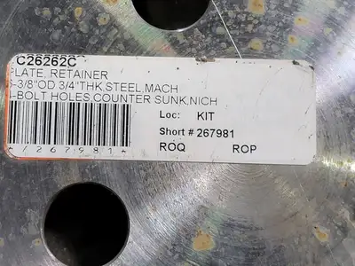 6-3/8" OD, 4-Bolt Retainer Plate C26262C