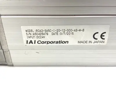 USED IAI ROBO CYLINDER LINEAR ACTUATOR 300MM STROKE