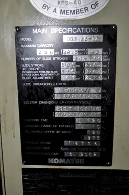 USED KOMATSU OBS-45-33