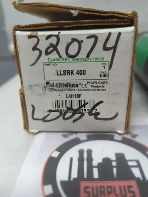 New | in-Stock LITTELFUSE LLSRK 400 Miscellaneous Equipment (Electrical & Power) | Surplus Asset Holdings #1202809