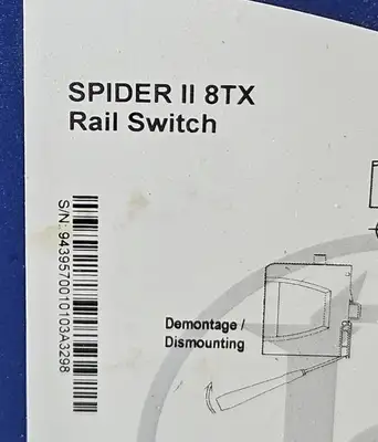 HIRSCHMANN SPIDER I1 8TXRail Switch. Ethernet. 3B-22