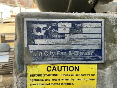 Twin City Size 365 BCN-SW Centrifugal Fan & Blower 13000 cfm 30 Hp