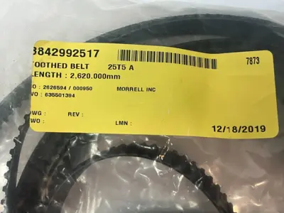 NEW BOSCH REXROTH TOOTHED BELT 25T5 A 2620MM
