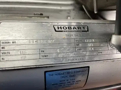 Used Hobart Used Hobart Automatic Meat Cheese Deli Slicer Model 1712R 120V Slicers / Dicers / Cutters Illinois US | Falcon Restaurant Supply #1376091