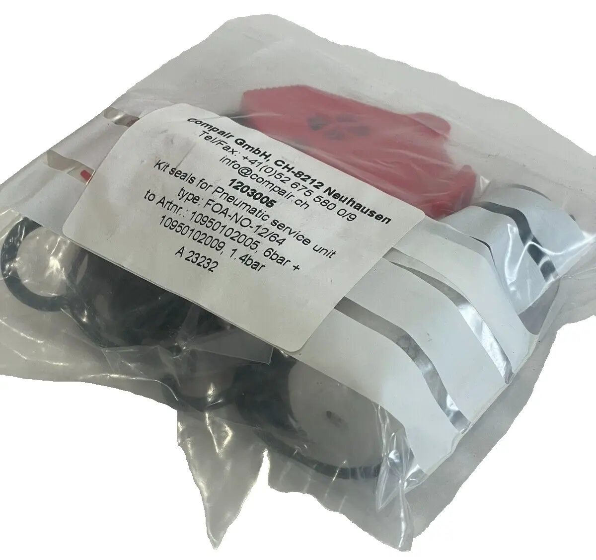 NEW COMPAIR 1203005 SEAL KIT FOR PNEUMATIC SERVICE UNIT FOA-NO-12/64