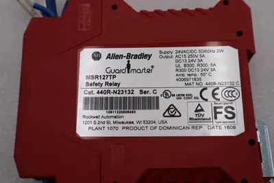 Allen Bradley 440R-N23132 /C, Safety Relay, Guard Master MSR127TP STOCK L-695