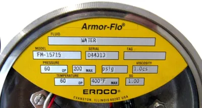 NEW ERDCO FM-15715 FLOW METER FM15715