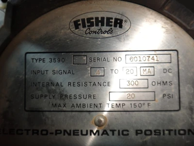Fisher 3" Sched 80 WCB Stainless Butt Weld Control Valve