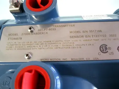 NEW Micro Motion 2700 R12 AB 2EXCX