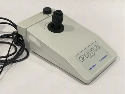 USED EPPENDORF TRANSFERMAN MICROMANIPULATOR JOYSTICK W/ MOTOR MODULE