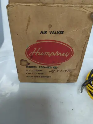 New | in-Stock HUMPHREY 250-4E2 CD Solenoid Valves Ohio US | Surplus Asset Holdings #1365731