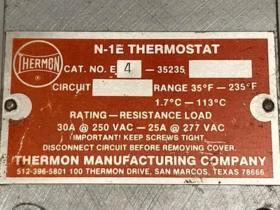 New | in-Stock THERMON E4-35235 Industrial Controls Ohio US | Surplus Asset Holdings #1235979