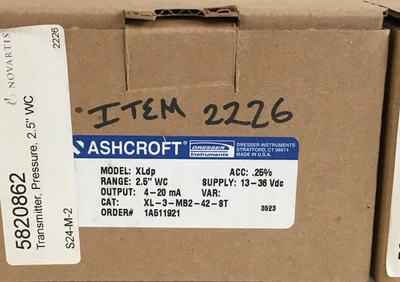 NEW Ashcroft XLdp