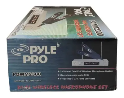 Pyle Pro PDWM2300 Dual Wireless Microphone Set