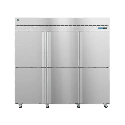 Hoshizaki F3A-HS 82 1/2" Steelheart Series Three Section Reach In Freezer, (6) Left/Right Hinge Solid Doors, 230v