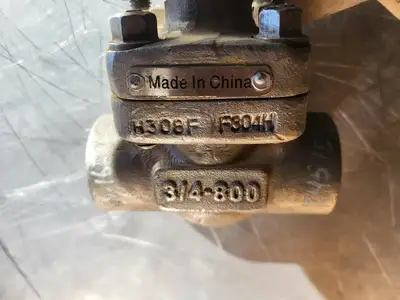 3/4" Class 800 Gate Valve API 602