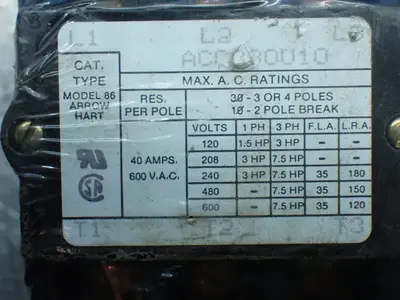 NEW ARROW HART ACC43UV10