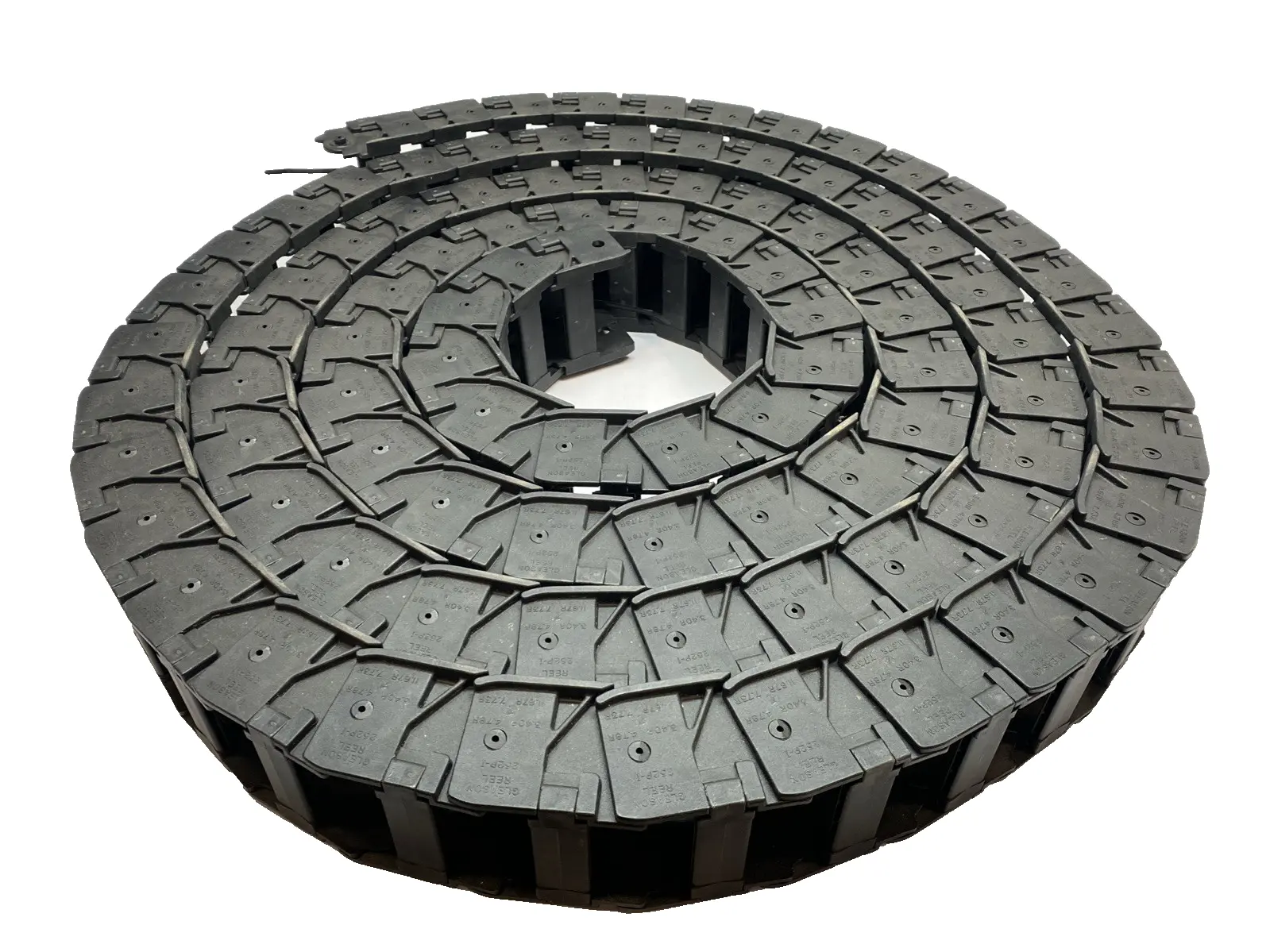 USED GLEASON REEL POWERTRAK CABLE CARRIER LINK NYLON 6 FLIP-TOP TRACK 95 LINKS