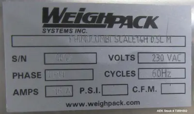 USED WEIGHPACK SYSTEMS PRIMO COMB