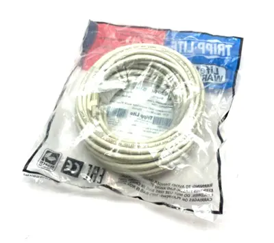 New | in-Stock Tripp Lite Cat6 Gigabit White Snagless Patch Cable Cable & Wire Michigan US | Maverick Industrial Sales #1464081
