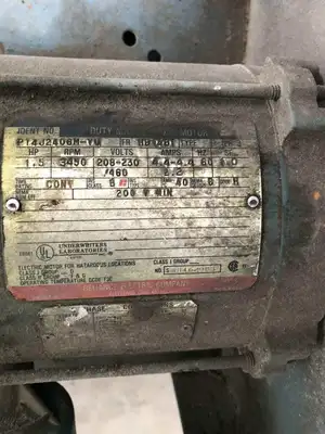 NYB New York Blower Company 1404 Aluminum Pressure Blower 1.5HP 3450RPM 3PH