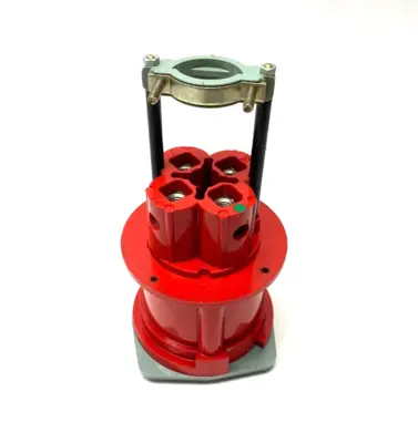 USED HUBBELL HEAVY DUTY IEC PIN & SLEEVE PLUG 3-PHASE 480VAC 60A