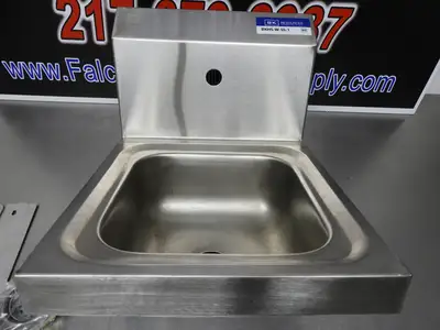 New | in-Stock BK-Resources New BK Resources BKHS-W-SS-1-P-G Hand Sink Wall Mount with Touchless Sensor Faucet Sinks Illinois US | Falcon Restaurant Supply #1376524
