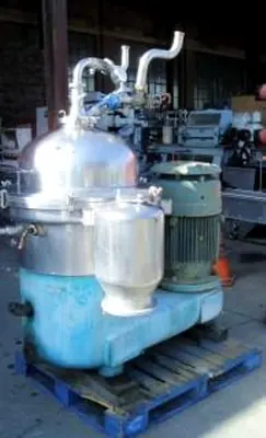 (2) Westfalia SAMR 15037 clarifier centrifuges, 316SS.