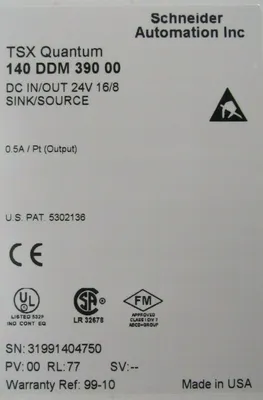 NEW SCHNEIDER ELECTRIC 140DDM39000 TSX QUANTUM I/O MODULE