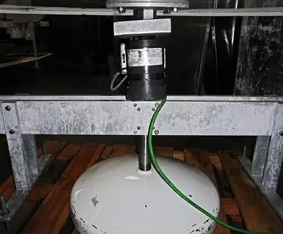 USED MOTORIZED LAZY SUSAN ROTATING WORKSTATION