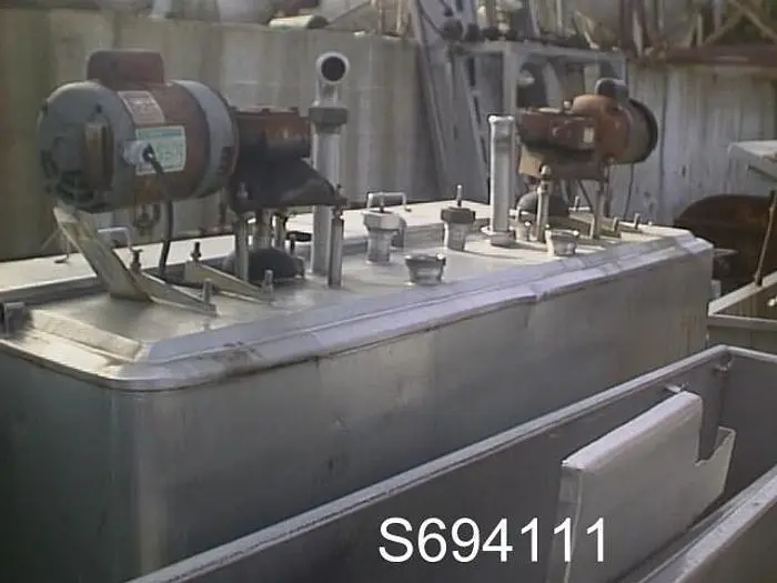 Tank, 280 Gallon, S/st, (2) 29" X 27" X 43", 1/2 HP Agits, #S694111