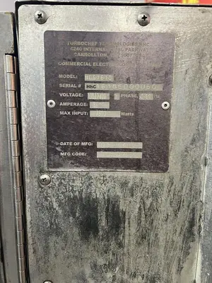 USED TURBOCHEF HCS1618