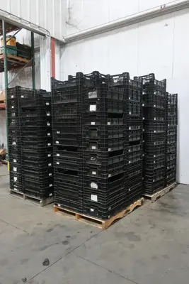 (800) 23" X 15" PLASTIC STORAGE TOTES / BASKETS: STOCK #20582