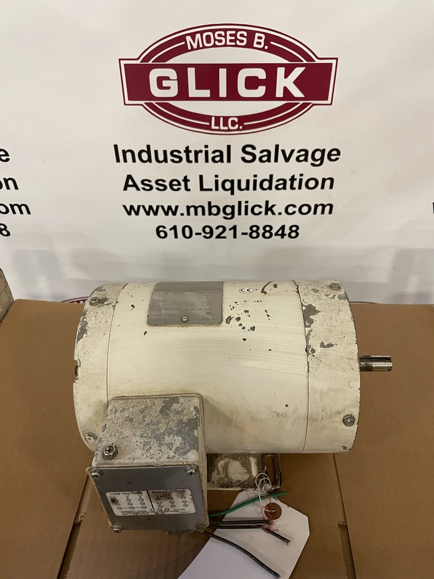Marathon Electric LVA56T17V5340B 1HP Washdown Electric Motor 1725RPM 3PH