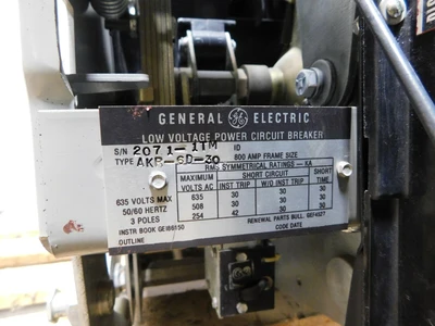 Used GE AKR-6D-30 Circuit Breakers Ohio US | Equipment Recovery Corp. #1331083