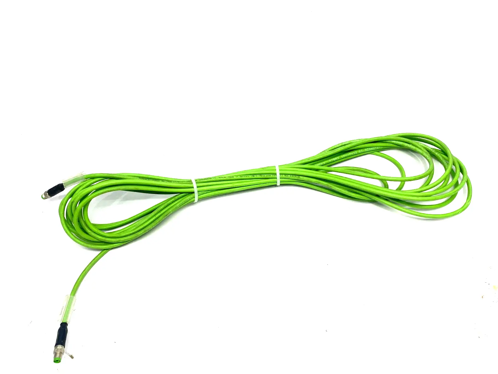USED MURRELEKTRONIK ETHERNET CABLE M8 MALE 0° / M8 MALE 0° A-COD.