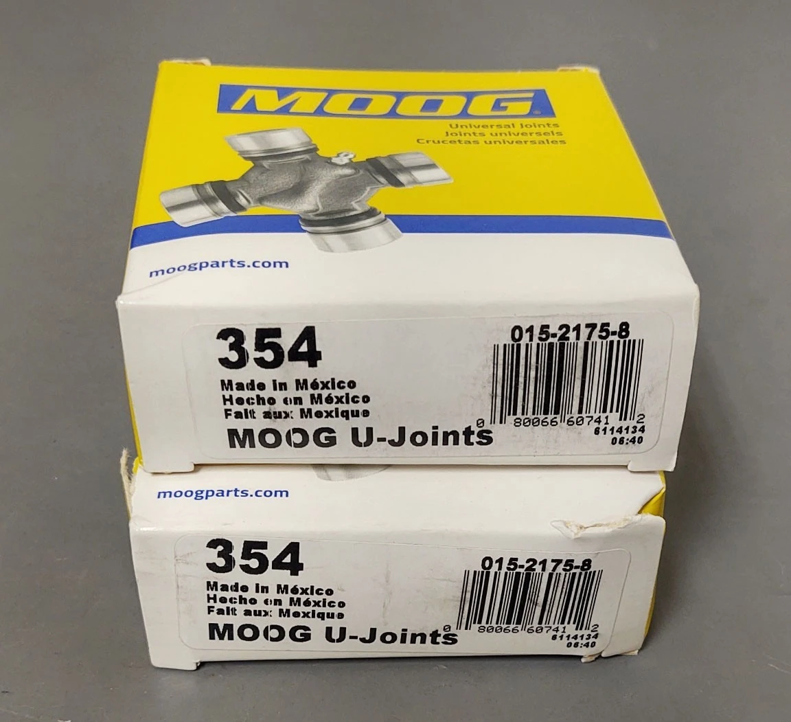 🔥(QTY 2) Moog/Precision Greaseable Universal Joint 354 U-Joint