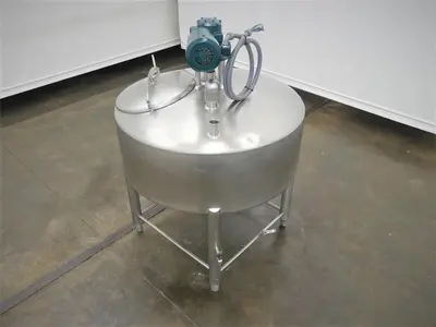 Tank, 200 Gallon, Stainless Steel, Agitated, Crepaco, Sweep Agitation, #5991727