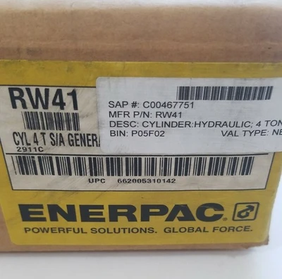 New | in-Stock ENERPAC RW41 Cylinders Indiana US | J&J Industrial Supply #1072491