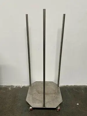 Stainless Steel 26" x 24" x 57" Cart w/ Casters