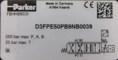 NEW PARKER D3FPE50PB9NB0039 SERVO VALVE